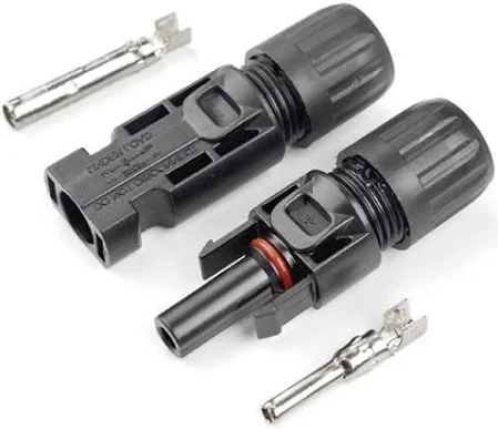 Par de Conectores MC4 1500W NORMAL (+/-)